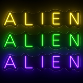 Alien Neon Sign