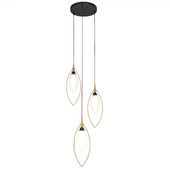 OM Pendant chandelier Indigo Fiore 13001/3P Black