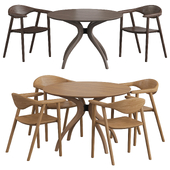 Ansi table Monaco chair Dining set