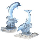 Ice sculpture Dolphin