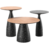 Modern round coffee table by Donatas Žukauskas