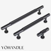 OM Furniture handle collection - Stripes Steel