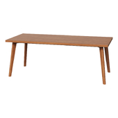 Обеденный стол HARPER BRASS DINING TABLE WITH WALNUT TOP