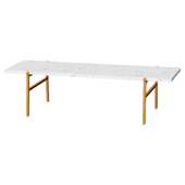 Журнальный стол         SLAB SMALL BRASS COFFEE TABLE NEW            кофейный столик