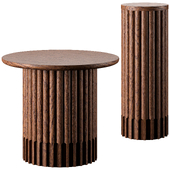 Paleta End Table and Pedestal