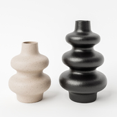 Set of ceramic vases
