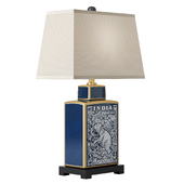 Blue Indian Elephant Table Lamp