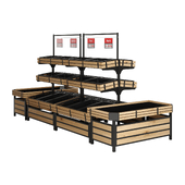 Shelves for Vegetables And Fruits Set 01 by Highbright Retail Solutions