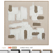 Large Mid-Century Abstract Textural Wall Art C-896