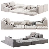 ACERBIS FREE SYSTEM Sectional fabric sofa
