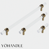 OM Furniture handle collection - Glass&Gold