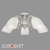 ОМ Потолочный светильник Eurosvet 22010/5 белый с золотом