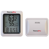 Outdoors White Smart Thermostat with Outdoor Temperature Sensor
