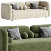 3-seater Victoria boucle sofa