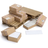Packing Cardboard Boxes with Pallets