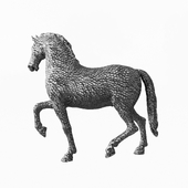 Horse sculpture stylized