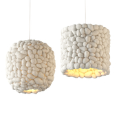 Popcorn and Square Lamps by Helen Loom