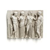 Greek Attic relief wall panel