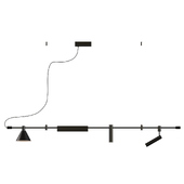 horizontal linear led pendant lamp