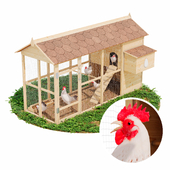 Chicken coop (low poly)