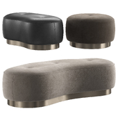 Torii Bold Pouf by Minotti