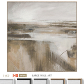Large Abstract Neutral Textured Wall Art C-919
