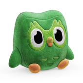 Soft toy Green Owl