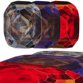 Set of Moooi carpets from the Crystal collection