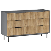 Chest of drawers Levante-2 Gray