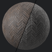 Pavement Materials 46- HerringBone Stone Paving | Sbsar Pbr 4k Seamless