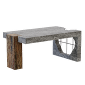 кофейный бетонный столик adorTable