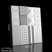 Gypsum 3D panel Domino-2