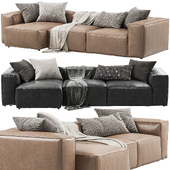 Bolia - Cosima (3-seat chaise longue sofa leather)