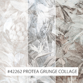 Creativille | Wallpapers | 42262 Protea Grunge Collage