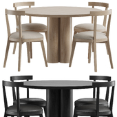 The Reade Round table and Allen chairs