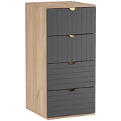 Chest of drawers Mont Blanc-1 Line Grafit