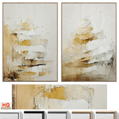 Accent Abstract Neutral Textured Wall Art C-934