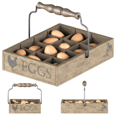 Ящик с куриными яйцами