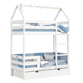 Двухъярусная кровать домик Smile house standart