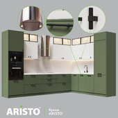 Kitchen with facades ABRI, EDGE ARISTO modern collection