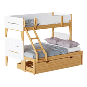 Irvine Single-Over-Double Rubberwood Bunk Bed