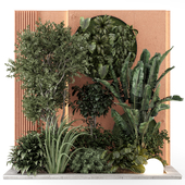 Indoor Wall Vertical Garden in Concrete Base - Set 1661