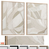 Accent Abstract Neutral Textured Wall Art C-942