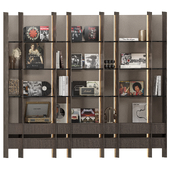Decorative Shelf With vinyl records