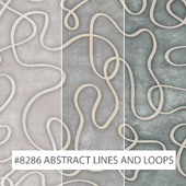 Creativille | Wallpapers | 8286 White Abstract Lines and Loops
