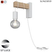 SL1142.501.01 Wall lamp White, Light wood OM