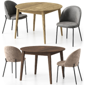 Dijon Chair and Extendable Stockholm Table by Deephouse