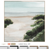 Coastal Landscape Accent Large Wall Art C-950