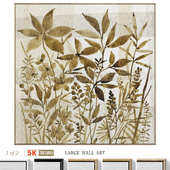 Calm Golden Wildflowers Neutral Wall Art C-952