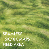 Field area with hills | Seamless | PBR
